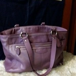 Large penelope pebble leather coach